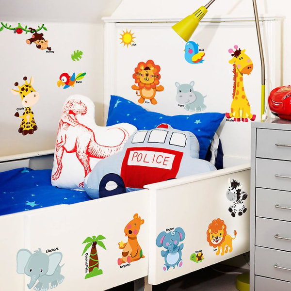 En uppsättning Sun Birds Animal Wall Stickers Väggdekaler Väggdekor för vardagsrum Sovrum kök kontor