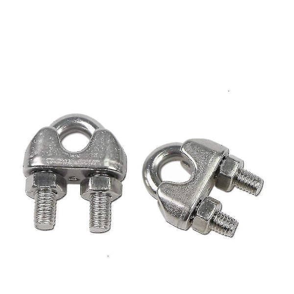 304 Rostfritt Stål Chuck, Ståltråd Chuck, U-formad Chuck, Ståltråd Spänne, M4 (2 st)
