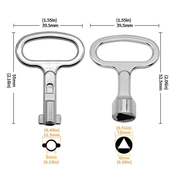 Elektrisk mätare låsnyckel (set med 2)