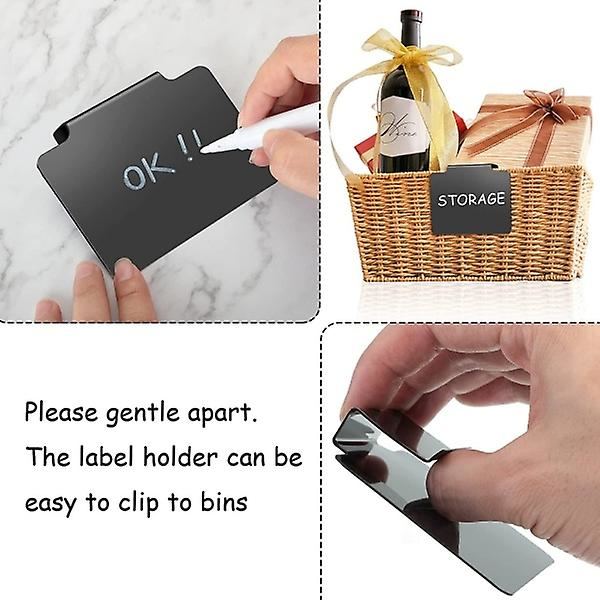Korgmärkningsetiketter Griffeltavla Etiketter Skafferietiketter