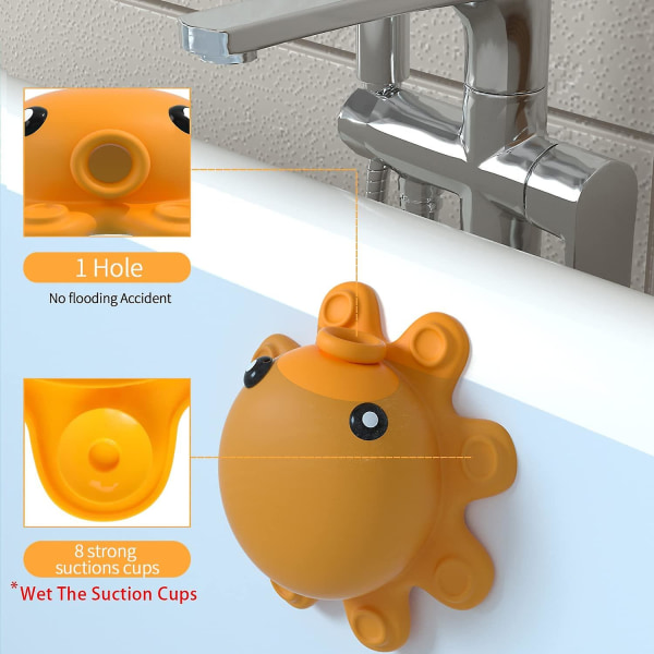 Afløbsdæksel til badekar - overløbsdæksel til badekar, overløbsdæksel til badekar, overløbsdæksel til bad (silikone, gul)