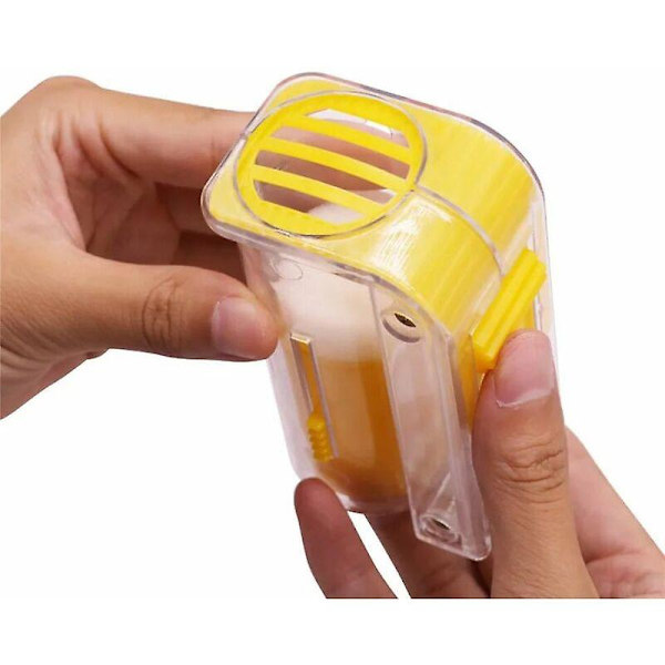 Drottningbi-märkningsflaska Bi-fondant Drottningbi-fångstbur Dykbur Plast Bi-skötsel Handverktyg Gul