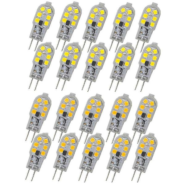 10 kpl Led-lamppua G4 3w Ac/dc 12v 220v Smd2835 Lampada Led G4 Mini-lamppu Läpinäkyvä (Valkoinen)