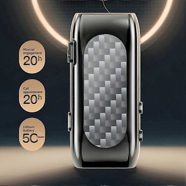 K56 Trådlösa Hörlurar Bluetooth Hörlurar Lotus - Monterbara Brusreducerande Hörlurar med Enkelt Öra Svart