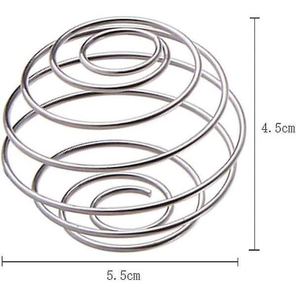6 stk. Visp Ball Milkshake Protein Shaker Ball Milkshake Protein Blender Rustfritt Stål Wire Mixer Blanding Ball for Shaker Drikkeflaske Kopp og