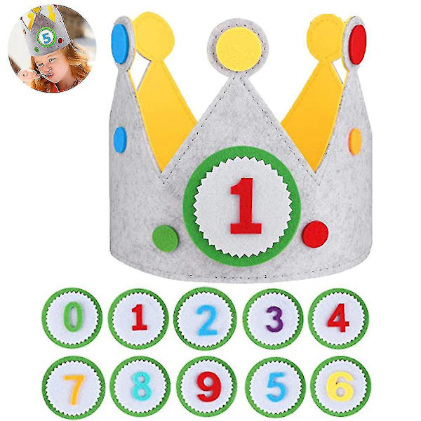 Vauvan Prinsessan Kruunu Tiara Lasten Ensimmäinen Syntymäpäivähattu