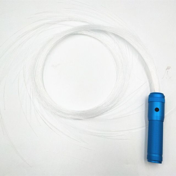 Led Fiberoptisk Danspiska Superljus Blått handtag