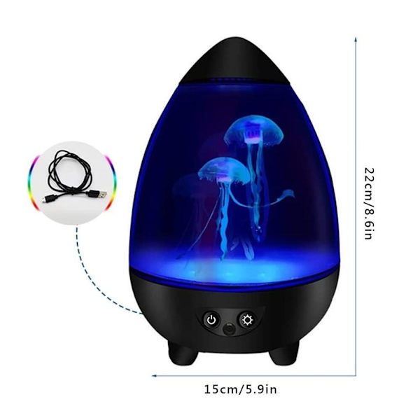 Fjärrkontroll Maneter RGB Färgförändrande Svart
