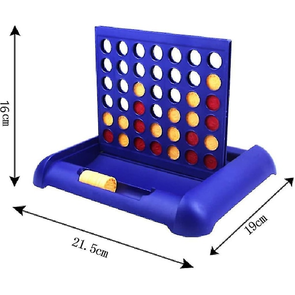 4-på-rad Brettspill Brettelig Line Up 4 Leke For Barn Blå