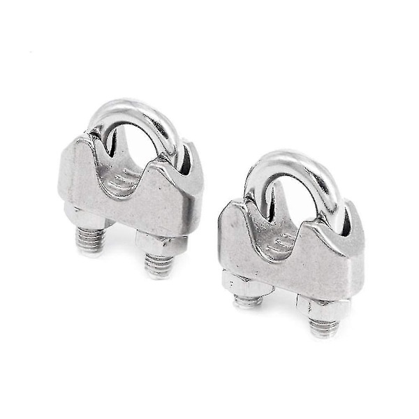 304 Rostfritt Stål Chuck, Ståltråd Chuck, U-formad Chuck, Ståltråd Spänne, M4 (2 st)