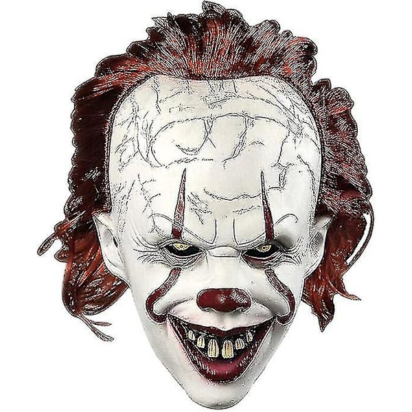 Läskig Mask Krypande Mask Mask Vuxen Halloween Mask Kostymrekvisita (F)