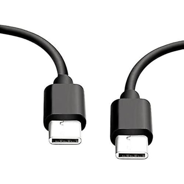 25W hurtiglader + USB-C USB-C-kabel kompatibel med Samsung, svart