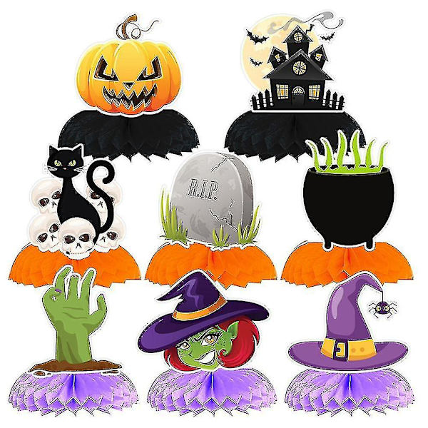 Papir Halloween-pynt, Klassiske Trick-or-treating Halloween-sett