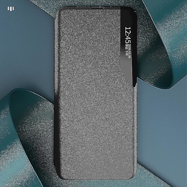 For Honor 90 Lite 5g/x50i 5g Fönsterfodral i PU-läder Stötskyddande Stativskydd (Safir)