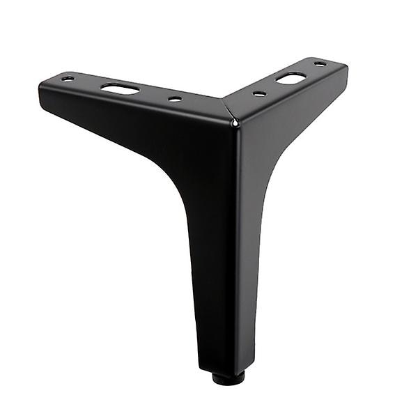 4-pack 10 cm svarta metallmöbler ben - för skåp, soffa, kaffe