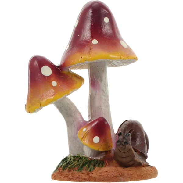 Miniatyr svamp harts miniatyrträdgård svamp snigel mikro landskap prydnader akvarium dekor