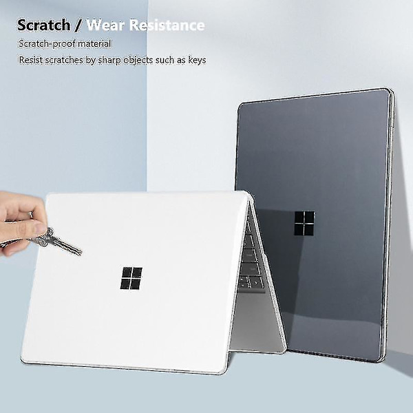 Fodral för Surface Laptop Go 1/2/3/4/5 Skyddande Hårdskal (Matt Svart)