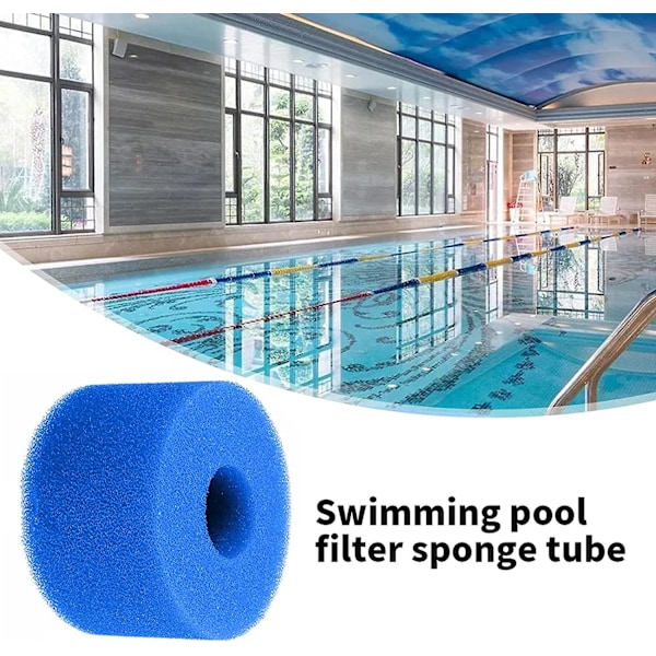 Exnemel filter svamp, filterlådesvamp, poolfiltersvamp, återanvändbar tvättbar ersättningslåda, badkarssvampfilter (6
