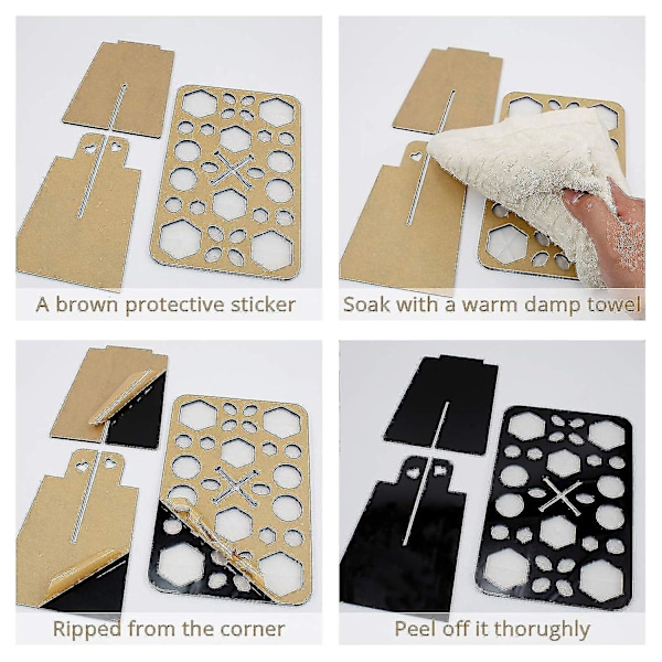 Makeup Pensel Tørrestativ, Sammenklappelig Makeup Pensel Holder, 28 Huller Makeup Pensel Tørrestativ - Sort