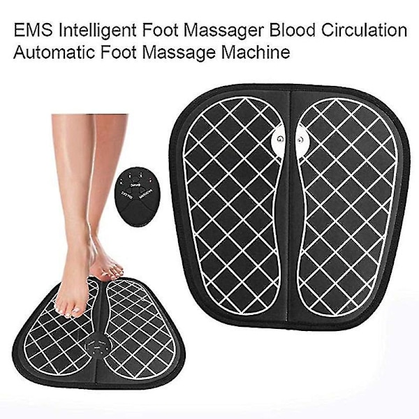 Elektrisk EMS Fotmassageapparat Fotmuskelstimulator Fotmassagematta Förbättra Blodcirkulationen Lindra Smärta Hälsoskötsel
