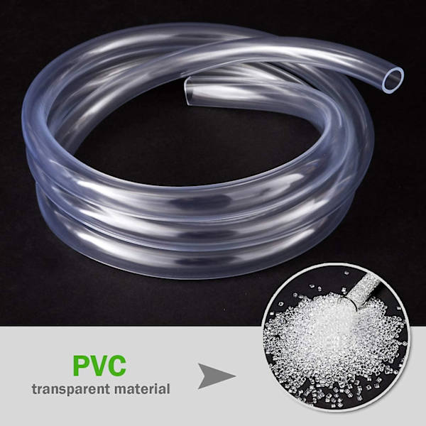 Transparent trykkslange 3 meter, 10×12mm fleksibel rør PVC-rør
