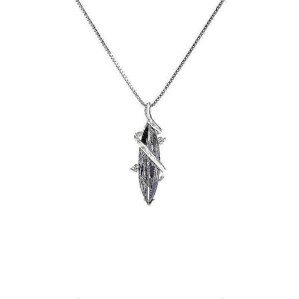 Halsband Dam Kedja Choker Hänge Smycken Flickor Gåva Ametist Hästöga S925 Sterling Silver