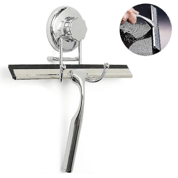 Rustfrit Stål Vindue Squeegee Med Udskiftelig Viskerblad