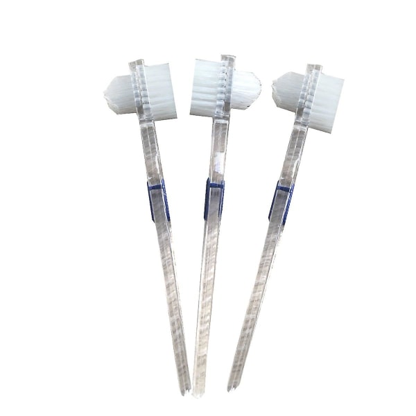 3-pak protesebørste til rengøring af falske tænder Dobbeltsidet tandbørste
