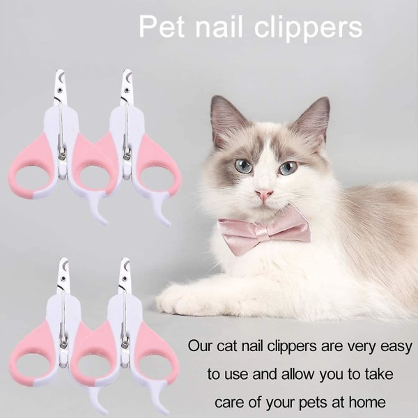 Katt nagelsax professionell katt nagelsax kanin små djur katt klo sax rostfritt stål böjd sax katt nagelsax