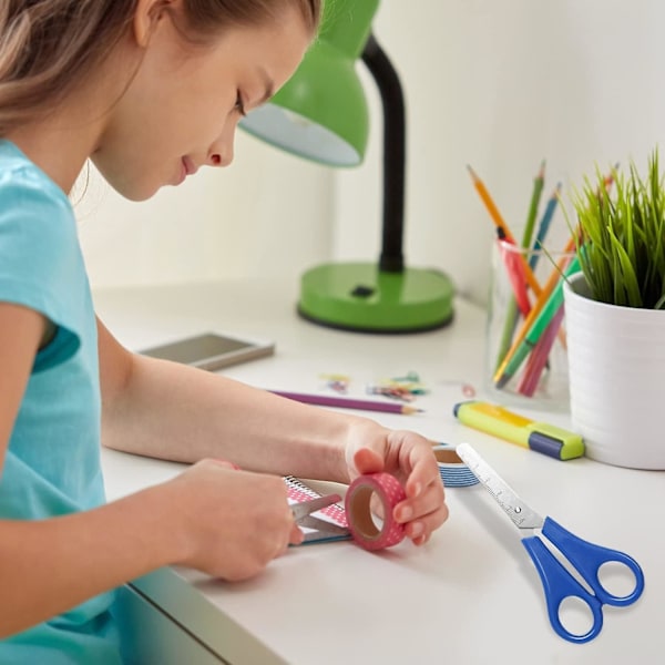 10 st barnsäkra saxar med trubbig spets, plastsaxar för klipp och klistra DIY-hantverk, studentundervisning, kontorsmaterial