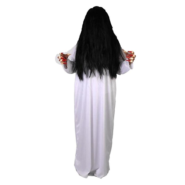 Mustat Asut Haamuvaatteet Mustat Hiukset Kauhumekko Tarvikkeet Halloween Cosplay Tarvikkeet naamiaiskoska