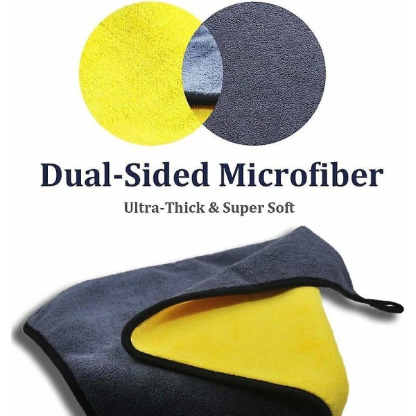 Bil mikrofiberklud Pakke med 1, Rengøringspolering Tørreklud til bilpleje Ultraabsorberende mikrofiberklud til vask 30X30 CM
