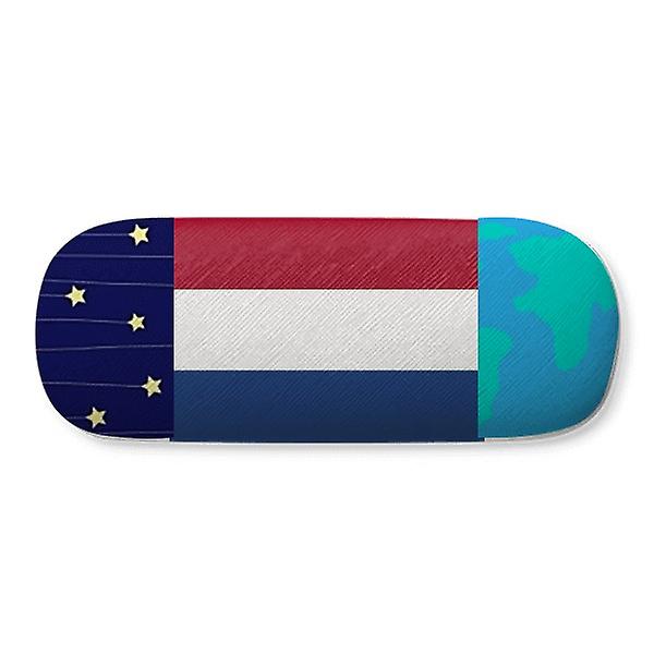 Nederländerna Flagga Europeiskt land Hårt skal Glasögon Case Stjärnhimmel