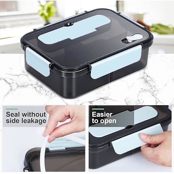 Bento Lunchbox för Barn 1100ml/1500ml Mikrovågsugnssäker Lunchbox för Barn Matbehållare Förvaring Isolerad Lunchbehållare Bento Box luolv