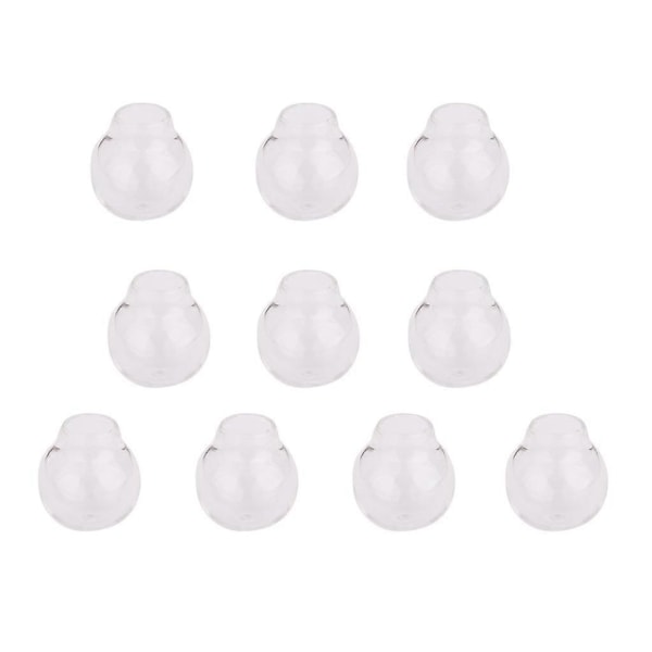 4x 10x Transparent BALL Flaska Hänge DIY Berlocker Önskeampuller Halsband DIY Smycken