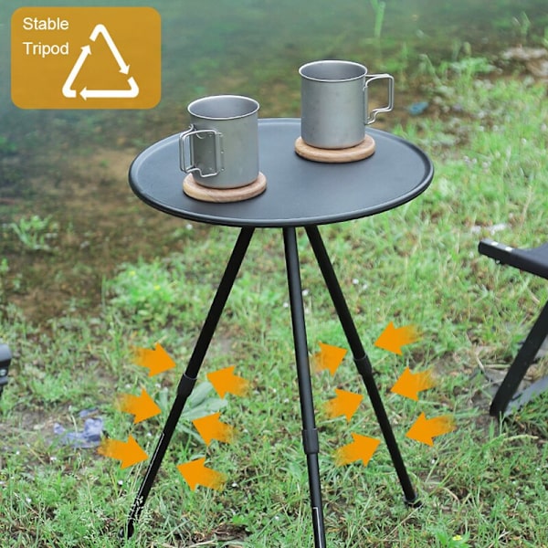 Bärbar Campingbord Tripod Bord