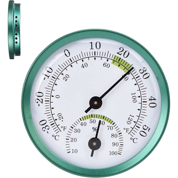 Termometer, væg- eller overfladetemperaturmåler, termometer med stort digitalt display til terrasser, swimmingpools og indendørs dekoration væg tempe