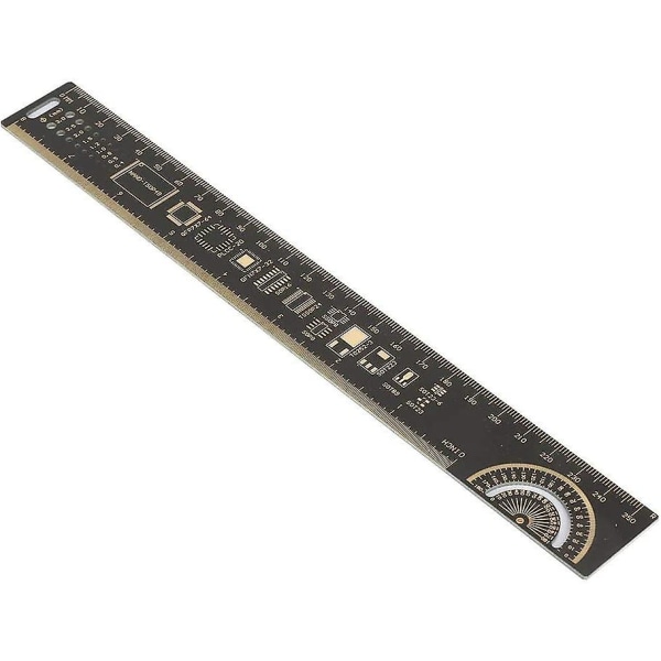 10 tommer 25 cm Electronic Engineer Multifunction Printed Circuit Board Pcb Ruler Engineering Ruler Multifunksjonslinjal