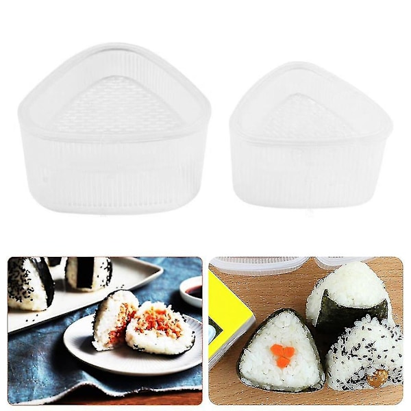 2 kpl Kolmion muotoinen Sushi-muotti Onigiri Riisipallojen Paininlaite DIY Bento Keittiötarvikkeet