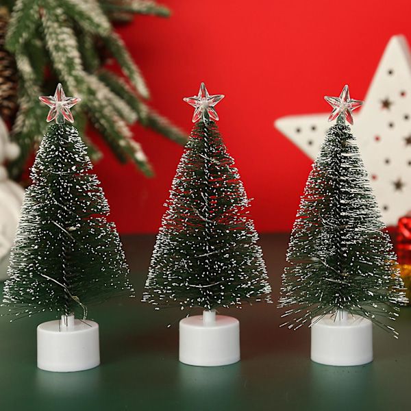 3 st LED-julkulor Hållbara Färgglada Ljusa Julkulor