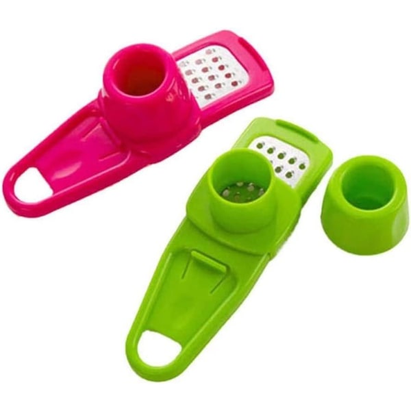 2 stk ingefær hvitløk presser sliping rivjern høvel slicer kutter matlaging verktøy redskaper kjøkken tilbehør slicer mini kutter
