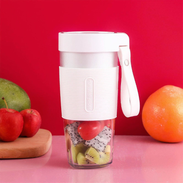 Bärbara Mixers 350ml Personlig Storlek Elektrisk USB Saftkopp, Frukt, Smoothie, Matblandare Med Uppdaterade 2 Blad