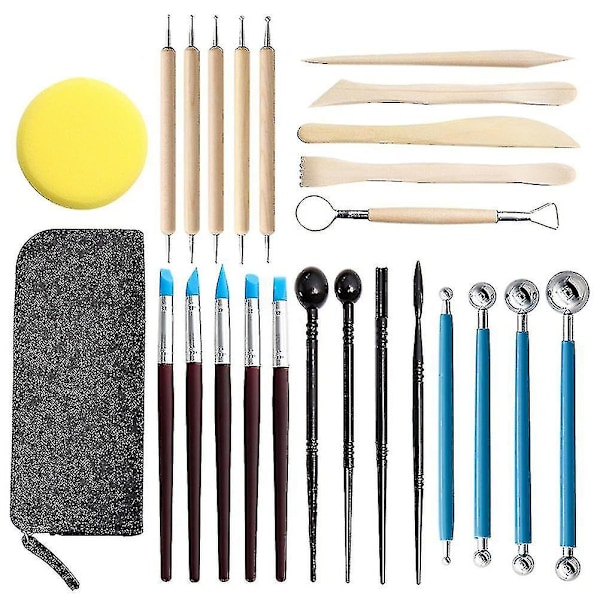 1 Set med 25 st DIY Polymerlera-Skärverktyg Polymerlera Verktyg Modellverktyg