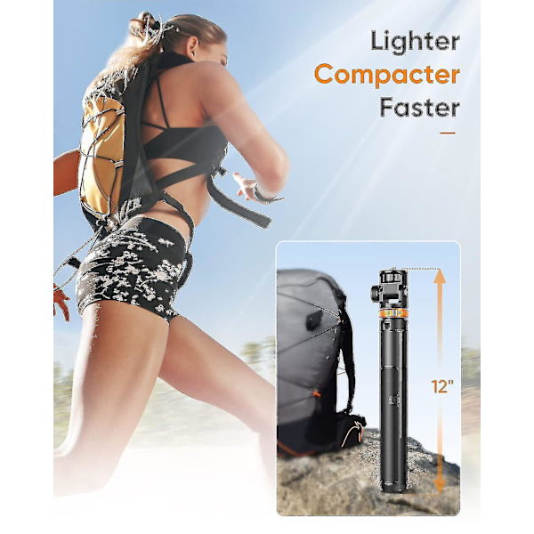 62\" Telefon Tripod, Eucos Selfie Stick Tripod Med Fjernbetjening, Opgraderet Iphone Tripod Stativ & Rejse Tripod, Solid Telefon Tripod Kompatibel Med Ipho