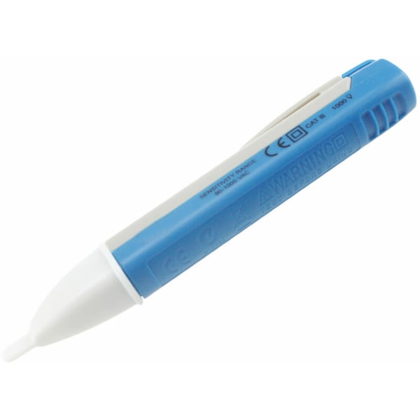 HANBING Automatisk sensorljustestpenna Beröringsfri hushållstestpenna med blinkande summer (blå elektrisk penna (med batteripackad))