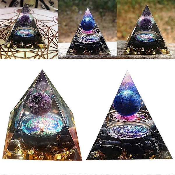 Kristallpyramid Kristall Ädelsten Energi Emf Skydd Meditation