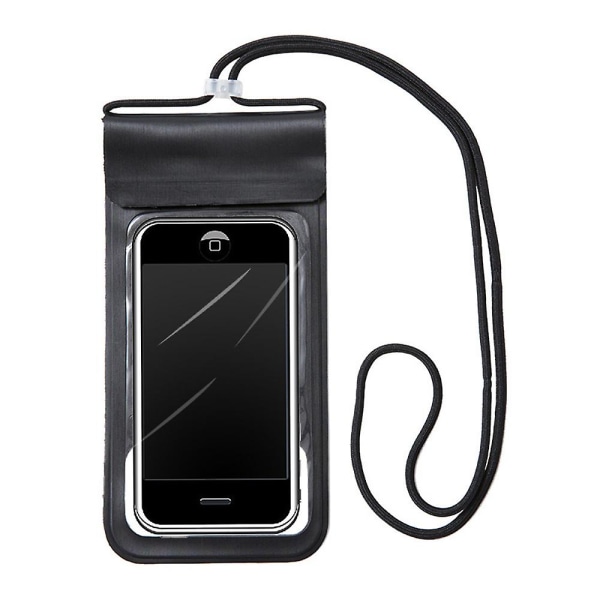 Ulkona läpinäkyvä tarranauhallinen Pu-matkapuhelimen vedenpitävä laukku Mukautettu suuri sormenjälkikosketusnäyttö Uinti Sukellus Ranta Vedenpitävä Sleeve