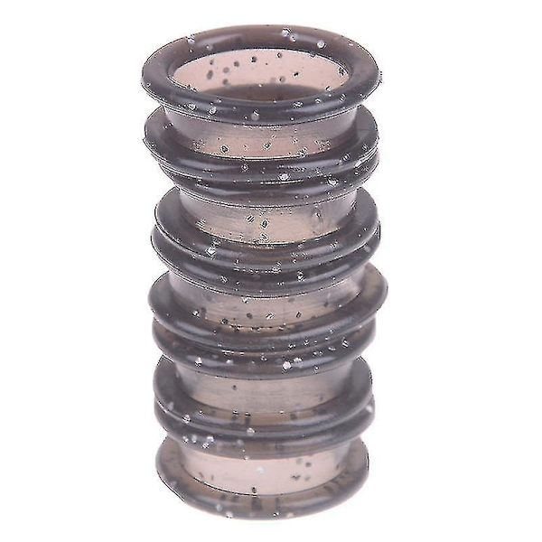 5-pack Silikon Hårklipparringar Klippning Frisör Cirkel Saxar Hårstyling (Svart)
