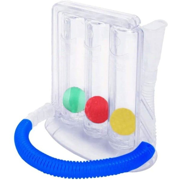 hengitysharjoituslaite hengitysharjoituksiin - Lung Trainer 3-kammioinen hengitysharjoituslaite, hoito keuhkojen ja veljen hengitysongelmiin