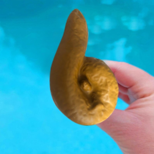 Flytande pooltermometer Prank Temperaturmätare Kreativ pallformad vattentermometer